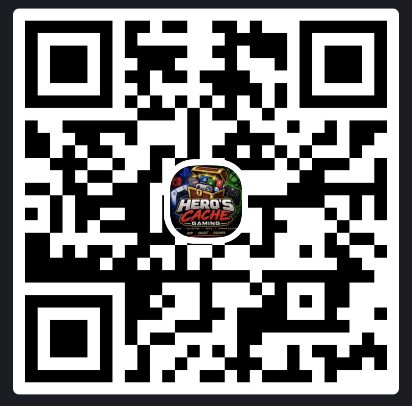 QR code to join the Hero's Cache Discord server